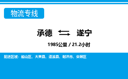 承德到遂宁物流公司-四川专线不随意加价「省时省心」